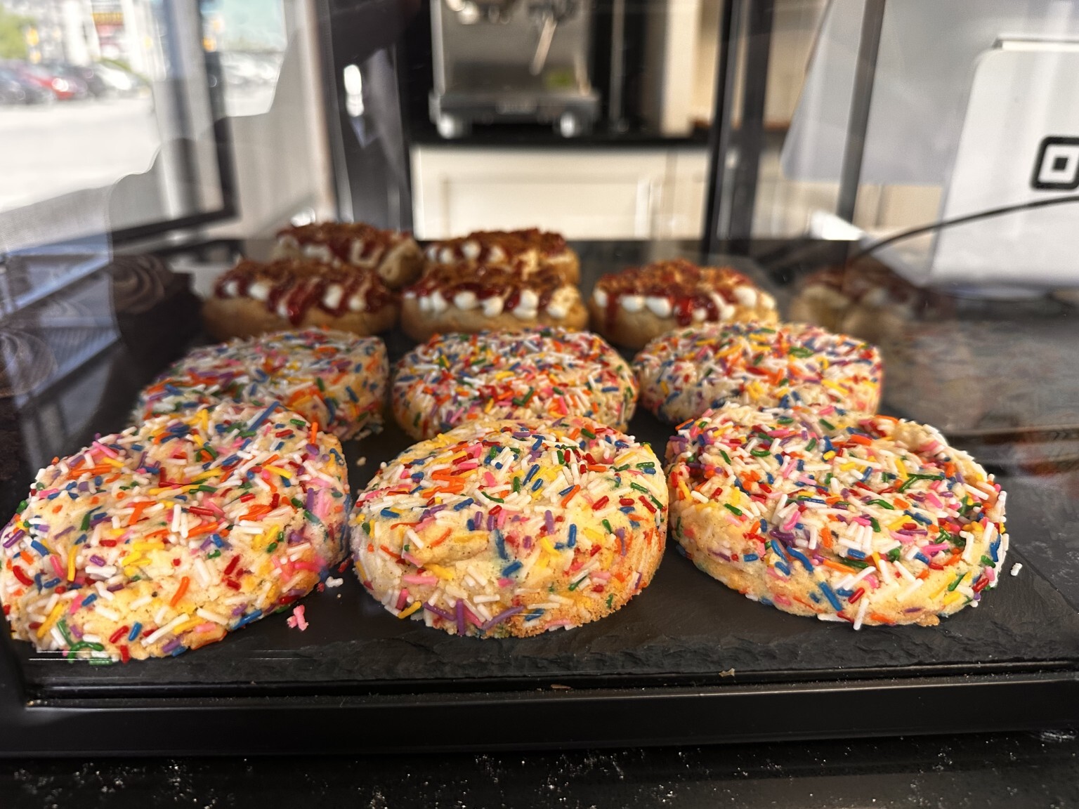 Giant sprinkle cookies